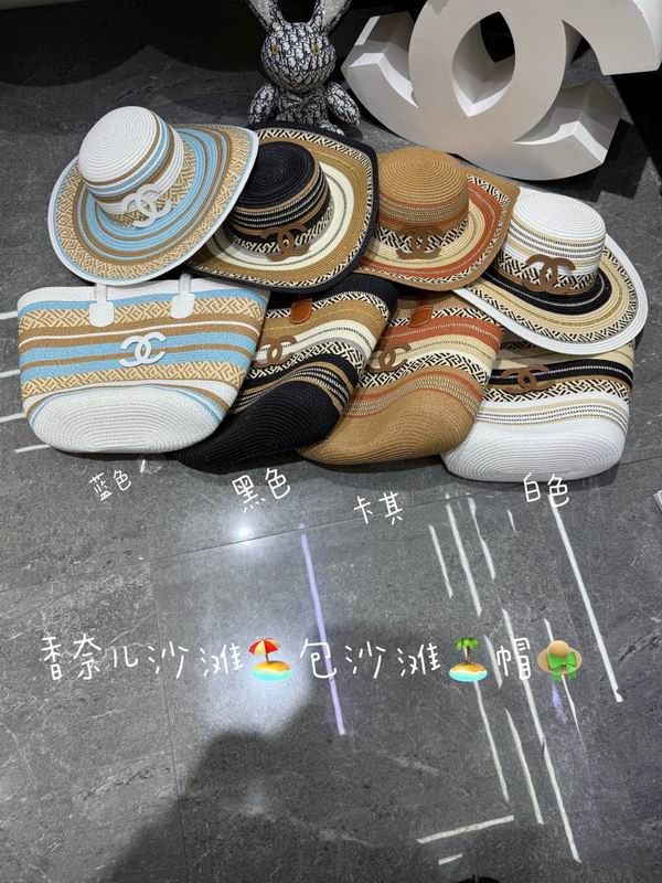 Chanel beach bag hat dx04